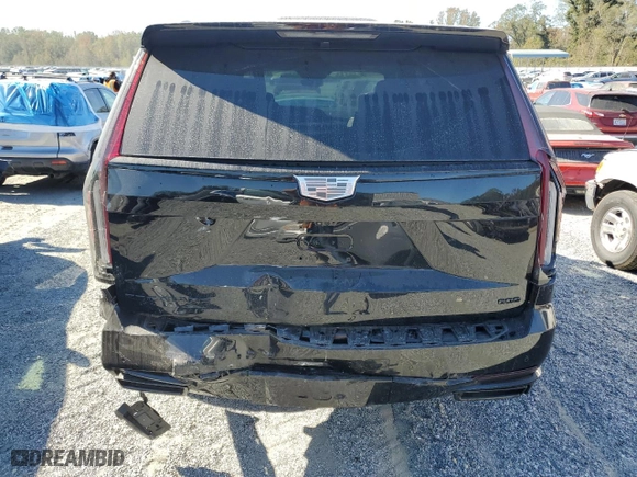 2024 Cadillac Escalade 4WD Sport Platinum with VIN 1GYS4GKL4RR248624, listed as a Copart auction lot 75739104 with 0 mi miles and Salvage Title. Bid and sale history available at carsss.com. Image 6.
