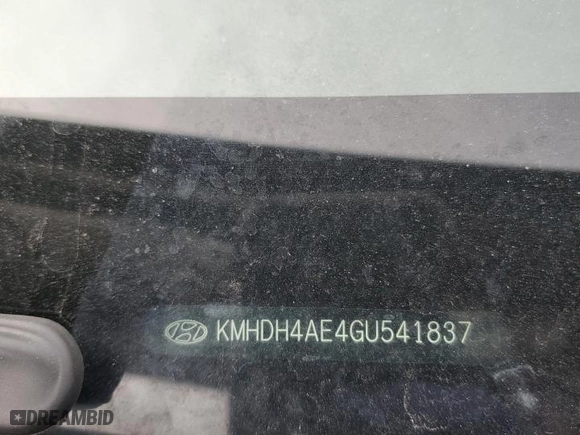 2016 Hyundai Elantra Value Edition with VIN KMHDH4AE4GU541837, listed as a Copart auction lot 52203915 with 96,667 mi miles and Salvage Title. Bid and sale history available at carsss.com. Image 14.