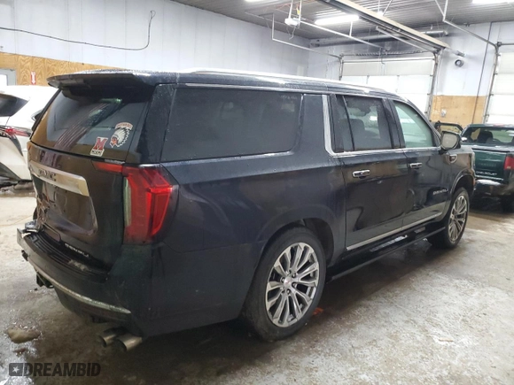 2021 GMC Yukon XL Denali with VIN 1GKS2JKL3MR259944, listed as a Copart auction lot 88652745 with 54,345 mi miles and Salvage Title. Bid and sale history available at carsss.com. Image 3.