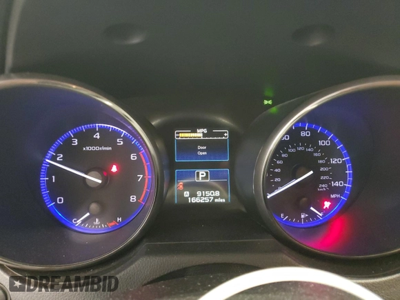 2016 Subaru Outback Premium with VIN 4S4BSBCC1G3312918, listed as a Copart auction lot 60292775 with 166,257 mi miles and Clean title. Bid and sale history available at DreamBid. Image 9.