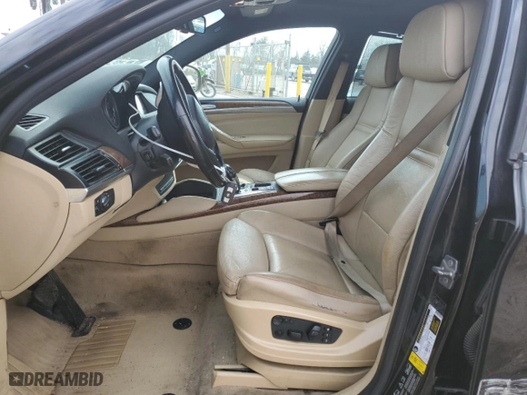 2011 BMW X6 35i with VIN 5UXFG2C55BLX06454, listed as a Copart auction lot 47657445 with 145,210 mi miles and Salvage Title. Bid and sale history available at carsss.com. Image 7.