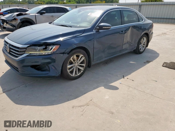 2020 Volkswagen Passat SE with VIN 1VWSA7A34LC019688, listed as a Copart auction lot 56593315 with 103,612 mi miles and Salvage title. Bid and sale history available at DreamBid. Image 1.