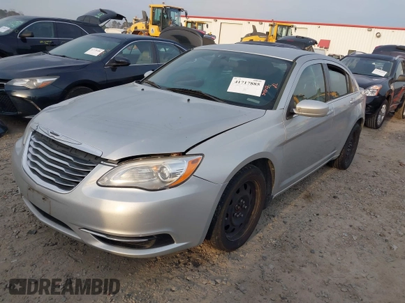 2012 Chrysler 200 LX with VIN 1C3CCBAB4CN100534, listed as a IAAI auction lot 41717885 with 217,921 mi miles. Bid and sale history available at carsss.com. Image 2.