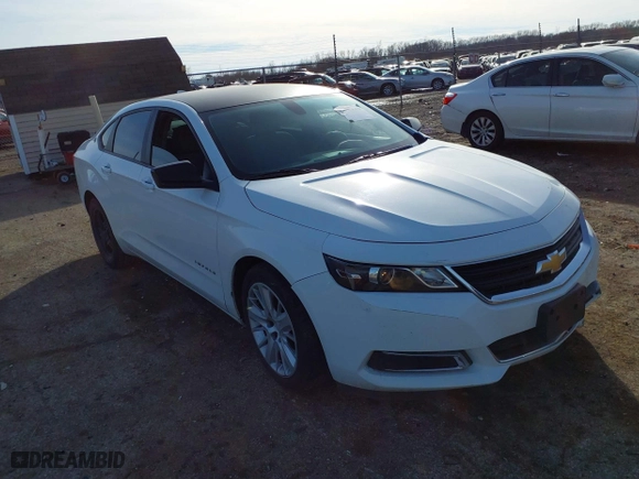 2016 Chevrolet Impala LS with VIN 2G11X5SAXG9196931, listed as a IAAI auction lot 41486662 with 171,225 mi miles. Bid and sale history available at carsss.com. Image 1.
