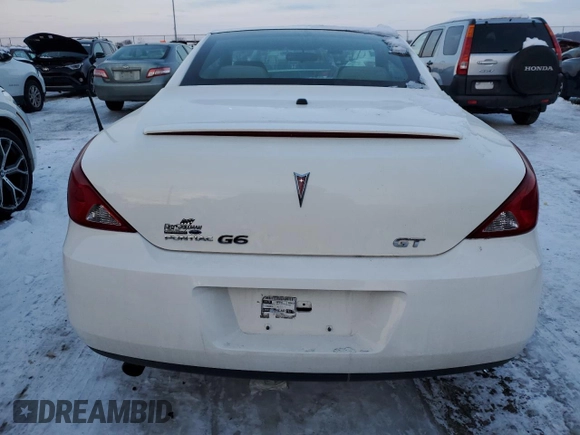 2006 Pontiac G6 GT with VIN 1G2ZH358364288179, listed as a Copart auction lot 88113885 with 84,733 mi miles and Salvage title. Bid and sale history available at DreamBid. Image 6.