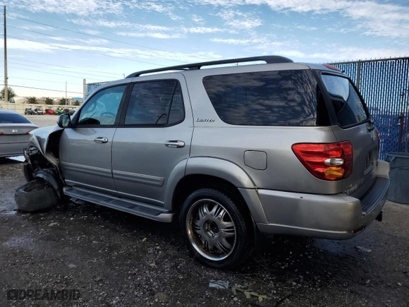 2002 Toyota Sequoia Limited with VIN 5TDZT38A62S098822, listed as a Copart auction lot 42230945 with 175,962 mi miles and Salvage Title. Bid and sale history available at carsss.com. Image 2.
