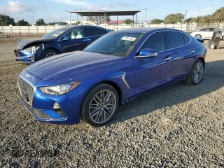 2020 Genesis G70 2.0T z VIN KMTG64LAXLU056650, wystawiony jako Copart lot #79948164 z przebiegiem 26 726 mil mil oraz Szkoda całkowita • Salvage title. Historia ofert i sprzedaży dostępna na DreamBid. Obrazek 1.