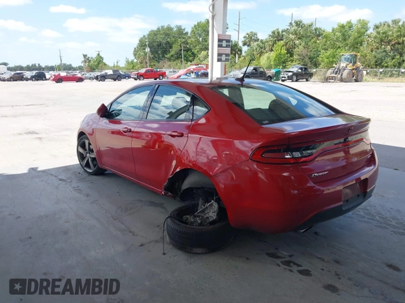 2016 Dodge Dart GT with VIN 1C3CDFEB2GD593379, listed as a IAAI auction lot 42151778 with 63,639 mi miles and . Bid and sale history available at DreamBid. Image 3.