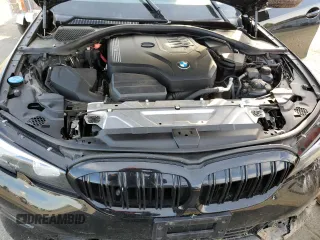 2019 BMW 3 Series 330i with VIN 3MW5R1J57K8B02431, listed as a Copart auction lot 47676085 with 0 mi miles and Salvage Title. Bid and sale history available at carsss.com. Image 11.