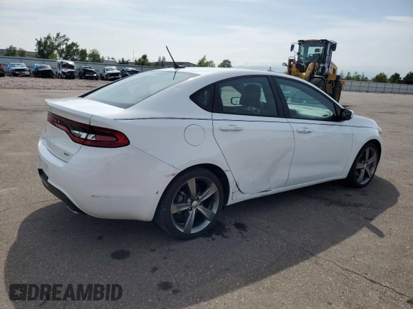2015 Dodge Dart GT with VIN 1C3CDFEB8FD277452, listed as a Copart auction lot 61054415 with 40,714 mi miles and Salvage title. Bid and sale history available at DreamBid. Image 3.