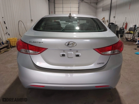 2012 Hyundai Elantra GLS with VIN 5NPDH4AE8CH100012, listed as a IAAI auction lot 40133634 with 82,423 mi miles. Bid and sale history available at carsss.com. Image 16.