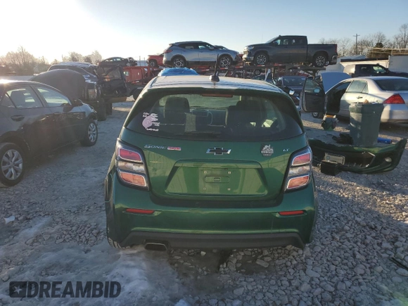 2018 Chevrolet Sonic LT with VIN 1G1JD6SB3J4108092, listed as a Copart auction lot 42519055 with Not provided miles and Non repairable. Bid and sale history available at DreamBid. Image 6.