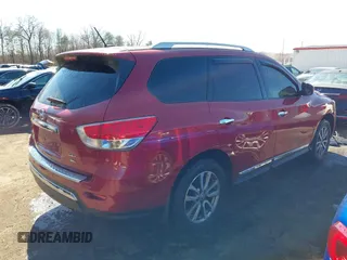 2015 Nissan Pathfinder SL with VIN 5N1AR2MM3FC704182, listed as a IAAI auction lot 41822851 with 75,943 mi miles and . Bid and sale history available at DreamBid. Image 4.