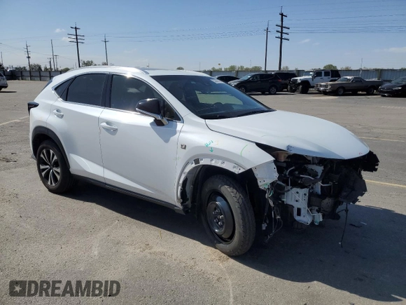 2019 Lexus NX 300 with VIN JTJBARBZ7K2203087, listed as a Copart auction lot 53687095 with 60,454 mi miles and Salvage Title. Bid and sale history available at DreamBid. Image 4.