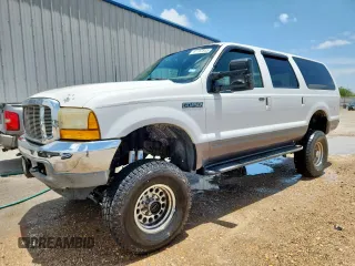 2001 Ford Excursion XLT z VIN 1FMNU41S31EB86876, wystawiony jako Copart lot #61187645 z przebiegiem 172 135 mil mil oraz Czysty tytuł • Clean title. Historia ofert i sprzedaży dostępna na DreamBid. Obrazek 1.