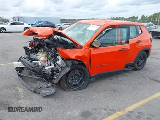 2019 Jeep Compass Sport z VIN 3C4NJCAB6KT658268, wystawiony jako IAAI lot #41698969 z przebiegiem 809 mil mil oraz . Historia ofert i sprzedaży dostępna na DreamBid. Obrazek 19.