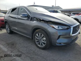 2022 Infiniti QX50 Pure with VIN 3PCAJ5AB5NF120898, listed as a Copart auction lot 69460483 with 10,424 mi miles and . Bid and sale history available at DreamBid. Image 4.