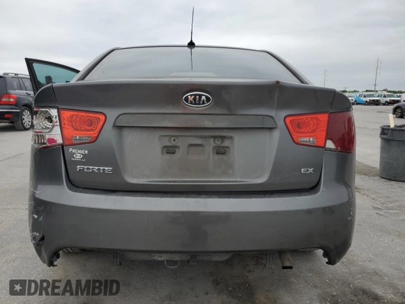 2013 Kia Forte EX with VIN KNAFU4A22D5696906, listed as a Copart auction lot 53113295 with 235,994 mi miles and Salvage Title. Bid and sale history available at carsss.com. Image 6.