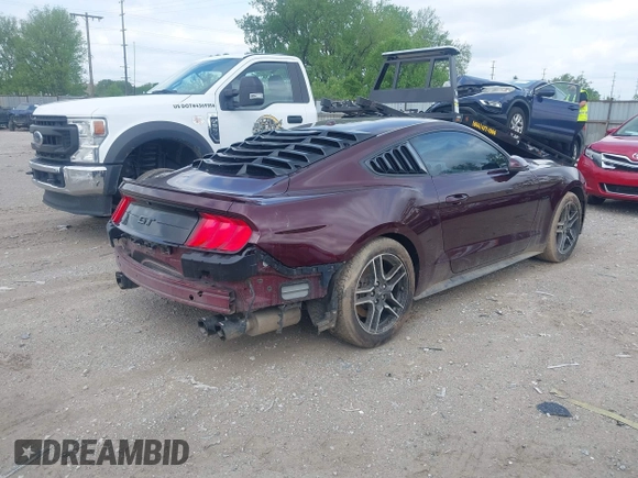 2018 Ford Mustang GT with VIN 1FA6P8CF3J5165619, listed as a IAAI auction lot 42169392 with 77,733 mi miles and . Bid and sale history available at DreamBid. Image 4.