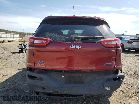 2014 Jeep Cherokee Latitude with VIN 1C4PJLCS2EW186719, listed as a Copart auction lot 50609725 with 140,449 mi miles and Salvage Title. Bid and sale history available at carsss.com. Image 6.