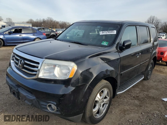 2014 Honda Pilot EX-L with VIN 5FNYF4H79EB043755, listed as a Copart auction lot 44129595 with 174,467 mi miles and Salvage title. Bid and sale history available at DreamBid. Image 1.