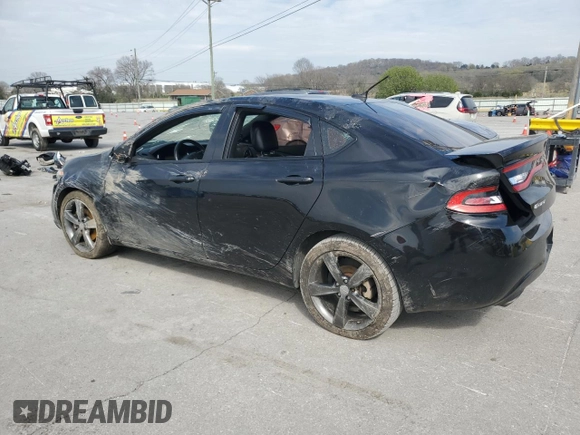 2014 Dodge Dart GT with VIN 1C3CDFEB2ED791019, listed as a Copart auction lot 50613175 with 0 mi miles and Salvage Title. Bid and sale history available at carsss.com. Image 2.