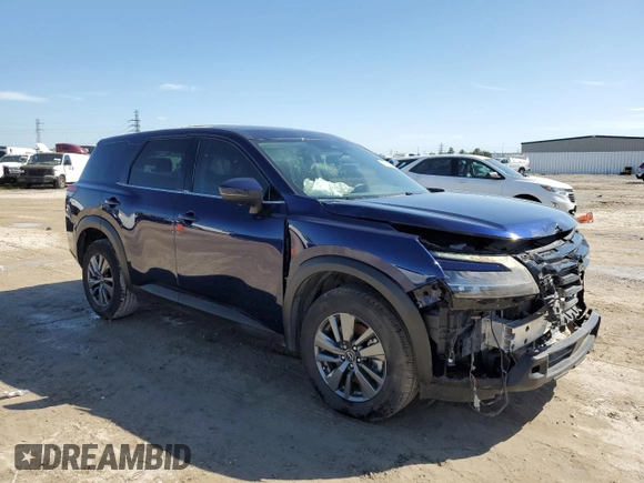 2022 Nissan Pathfinder S with VIN 5N1DR3ACXNC256066, listed as a Copart auction lot 45405115 with 28,851 mi miles and Salvage title. Bid and sale history available at DreamBid. Image 4.
