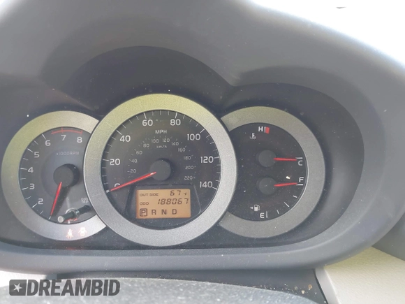 2007 Toyota RAV4 Limited with VIN JTMZD31V375061377, listed as a IAAI auction lot 41854747 with 188,067 mi miles. Bid and sale history available at carsss.com. Image 7.
