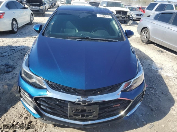 2019 Chevrolet Cruze Premier with VIN 1G1BF5SM4K7130158, listed as a Copart auction lot 75222854 with 87,916 mi miles and Salvage Title. Bid and sale history available at carsss.com. Image 5.