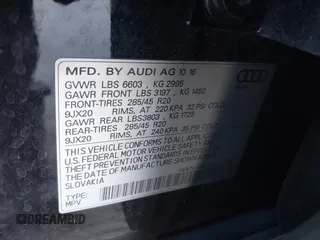 2017 Audi Q7 Prestige z VIN WA1VAAF77HD031953, wystawiony jako IAAI lot #41861647 z przebiegiem 71 335 mil mil oraz . Historia ofert i sprzedaży dostępna na DreamBid. Obrazek 9.