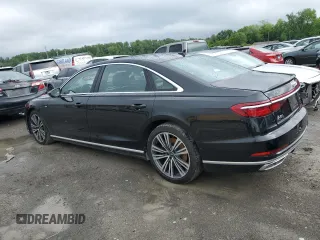 2021 Audi A8 with VIN WAU8EAF89MN008174, listed as a Copart auction lot 53485044 with 10,135 mi miles and Salvage Title. Bid and sale history available at carsss.com. Image 2.