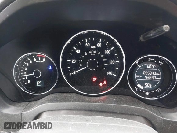 2016 Honda HR-V EX with VIN 3CZRU6H51GM762897, listed as a IAAI auction lot 41631743 with 55,940 mi miles. Bid and sale history available at carsss.com. Image 7.