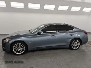 2020 Infiniti Q50 3.0t LUXE with VIN JN1EV7AP3LM206103, listed as a Copart auction lot 45989215 with 117,521 mi miles and Clean Title. Bid and sale history available at carsss.com. Image 1.
