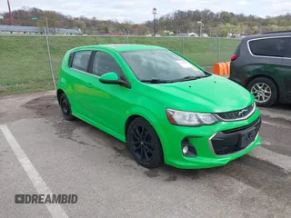 2017 Chevrolet Sonic LT with VIN 1G1JD6SB1H4163702, listed as a IAAI auction lot 41919183 with 96,748 mi miles and . Bid and sale history available at DreamBid. Image 1.