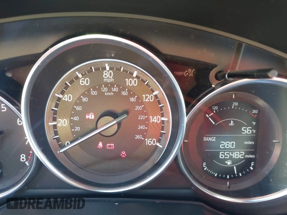 2017 Mazda CX-5 Touring with VIN JM3KFBCL2H0203497, listed as a IAAI auction lot 41860782 with 65,482 mi miles. Bid and sale history available at carsss.com. Image 7.