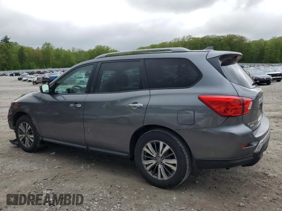 2020 Nissan Pathfinder S with VIN 5N1DR2AM5LC576489, listed as a Copart auction lot 57211435 with 75,641 mi miles and Salvage title. Bid and sale history available at DreamBid. Image 2.