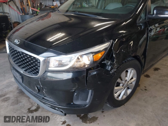 2016 Kia Sedona LX with VIN KNDMB5C14G6191796, listed as a IAAI auction lot 42130638 with 141,099 mi miles and . Bid and sale history available at DreamBid. Image 6.