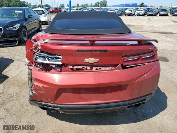 2017 Chevrolet Camaro 2SS with VIN 1G1FH3D73H0106412, listed as a Copart auction lot 63000844 with 42,633 mi miles and Clean Title. Bid and sale history available at carsss.com. Image 6.