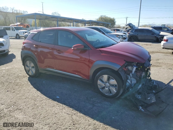2021 Hyundai Kona Electric Ultimate with VIN KM8K53AG6MU110326, listed as a Copart auction lot 83372114 with 38,522 mi miles and Salvage Title. Bid and sale history available at carsss.com. Image 4.