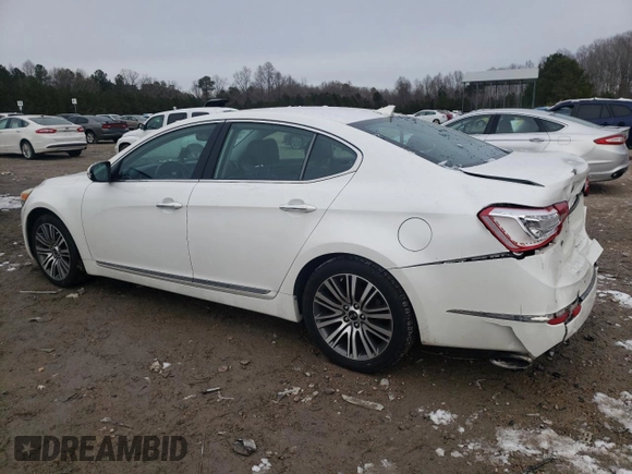 2015 Kia Cadenza Premium with VIN KNALN4D73F5194660, listed as a Copart auction lot 88107625 with 92,787 mi miles and Salvage Title. Bid and sale history available at carsss.com. Image 2.