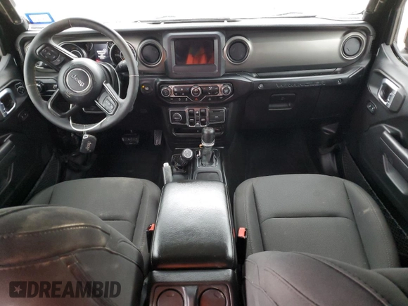 2023 Jeep Wrangler Sport S with VIN 1C4HJXDG6PW695690, listed as a Copart auction lot 45729705 with 1,584 mi miles and Salvage Title. Bid and sale history available at DreamBid. Image 8.