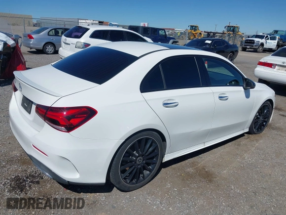 2021 Mercedes-Benz A 220 with VIN W1K3G4EB5MJ271412, listed as a IAAI auction lot 41862593 with 86,155 mi miles and . Bid and sale history available at DreamBid. Image 4.