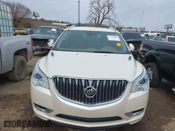 2014 Buick Enclave Leather with VIN 5GAKRBKD6EJ343148, listed as a IAAI auction lot 41710180 with 88,685 mi miles and . Bid and sale history available at DreamBid. Image 13.