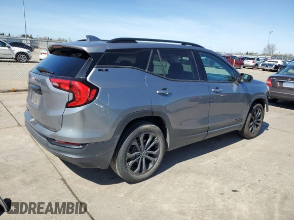 2020 GMC Terrain SLE with VIN 3GKALMEV4LL282954, listed as a Copart auction lot 49306345 with 72,599 mi miles and Salvage Title. Bid and sale history available at DreamBid. Image 3.