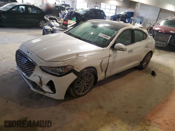 2021 Genesis G70 2.0T z VIN KMTG34LA4MU072420, wystawiony jako Copart lot #87259094 z przebiegiem 36 491 mil mil oraz Szkoda całkowita • Salvage title. Historia ofert i sprzedaży dostępna na DreamBid. Obrazek 1.