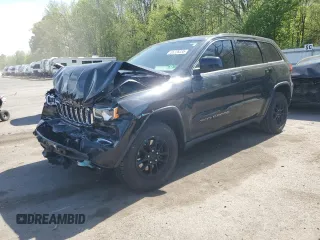 2018 Jeep Grand Cherokee Laredo with VIN 1C4RJFAG8JC390347, listed as a Copart auction lot 55224235 with 80,390 mi miles and Salvage title. Bid and sale history available at DreamBid. Image 1.
