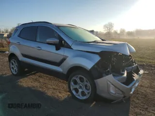 2022 Ford EcoSport SE with VIN MAJ6S3GL5NC461213, listed as a Copart auction lot 50873695 with 11,728 mi miles and Salvage Title. Bid and sale history available at carsss.com. Image 4.