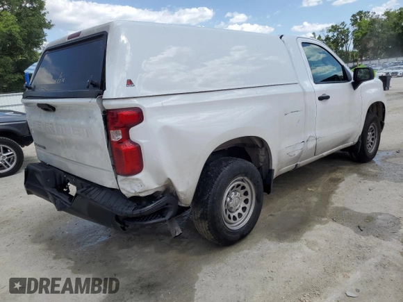 2023 Chevrolet Silverado 1500 Work Truck with VIN 3GCNAAEK1PG354604, listed as a Copart auction lot 55386455 with 100,453 mi miles and Clean Title. Bid and sale history available at DreamBid. Image 3.