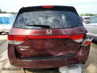 2015 Honda Odyssey Touring Elite with VIN 5FNRL5H99FB063722, listed as a Copart auction lot 55541634 with 143,308 mi miles and Salvage Title. Bid and sale history available at carsss.com. Image 6.