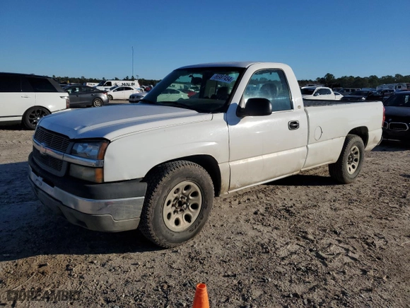 2005 Chevrolet Silverado 1500 Work Truck with VIN 1GCEC14X05Z152177, listed as a Copart auction lot 86987454 with 0 mi miles and Salvage Title. Bid and sale history available at carsss.com. Image 1.